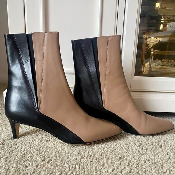 ATP Atelier Nila Two-Tone Leather Ankle Boots - Picture 3 of 11